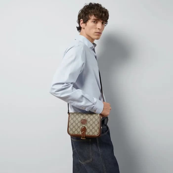 구찌 남성 GG 레트로 크로스 백 - Gucci Mens GG Retro Cross Bag… - 1