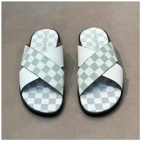 루이비통 남성 그린 슬리퍼 - Louis vuitton Mens Green Slippers… - 1