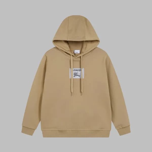 버버리 남성 카멜 후드티 - Burberry Mens Camel Hoodie - bu272… - 1