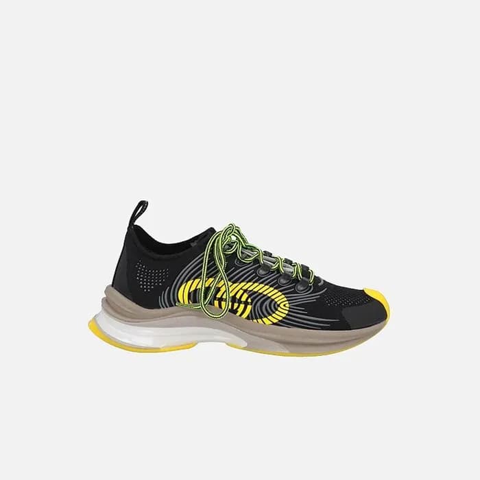 구찌 남/녀 블랙 런 스니커즈 【매장-130만원대】 - Gucci Unisex Black … - 1