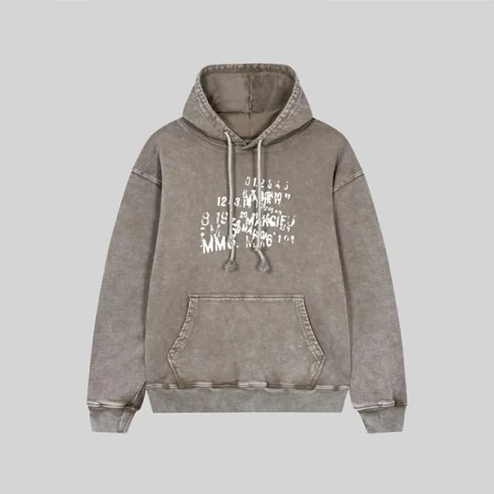메종마르지엘라 남성 그레이 후드티 - Maison margiela Mens Gray Hoo… - 1