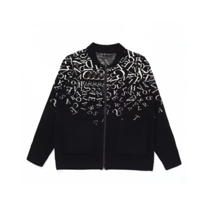 베르사체 남성 블랙 집업 가디건 - Versace Mens Black Cardigan - … - 1