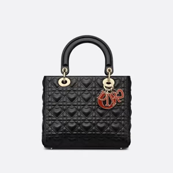 디올 여성 블랙 레이디 백 - Dior Womens Black Lady Bag - dib7… - 1