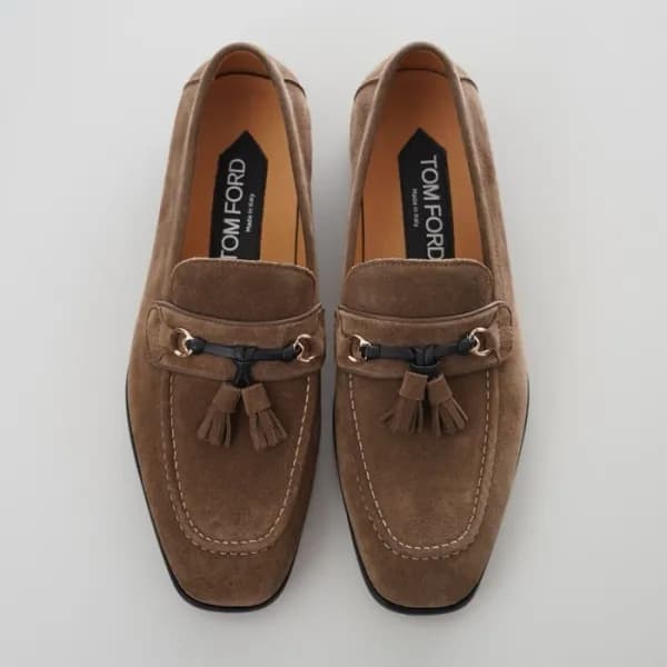 톰포드 남성 카멜 로퍼 - Tom Ford Mens Camel Loafer - tos54x - 1