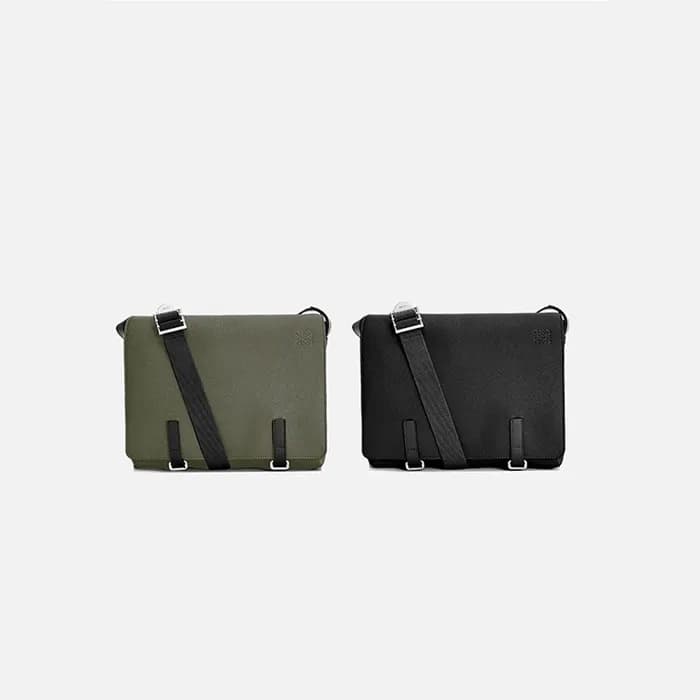 로에베 남성 카키 메신져 백 - Loewe Mens Messenger Bag - lob94… - 1