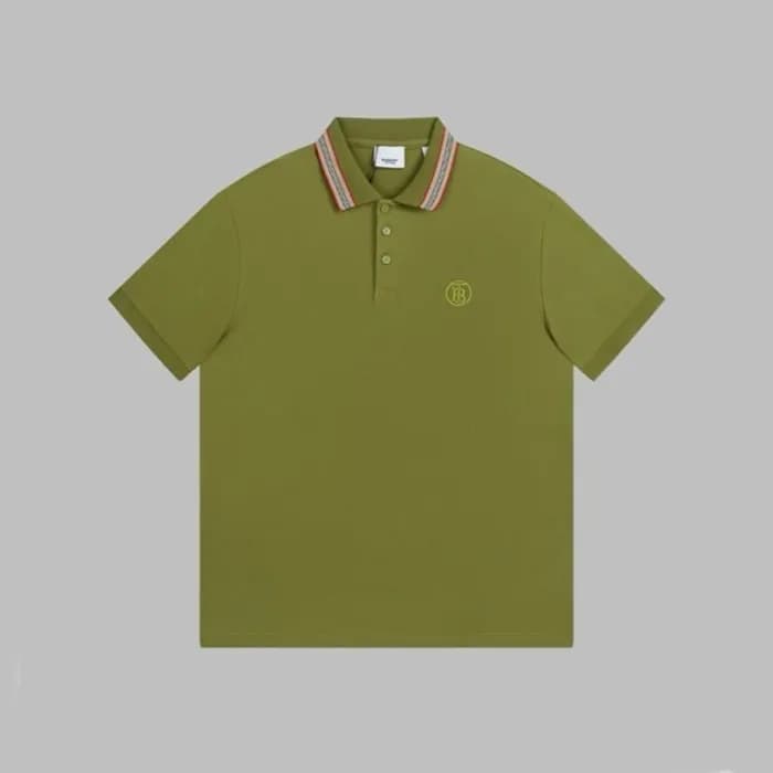 버버리 남성 그린 폴로 반팔티 - Burberry Mens Green Tshirts - b… - 1