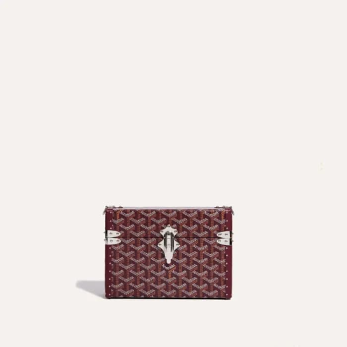 고야드 남/녀 버건디 카세트 트렁크 백 - Goyard Unisex Cassette Tru… - 1