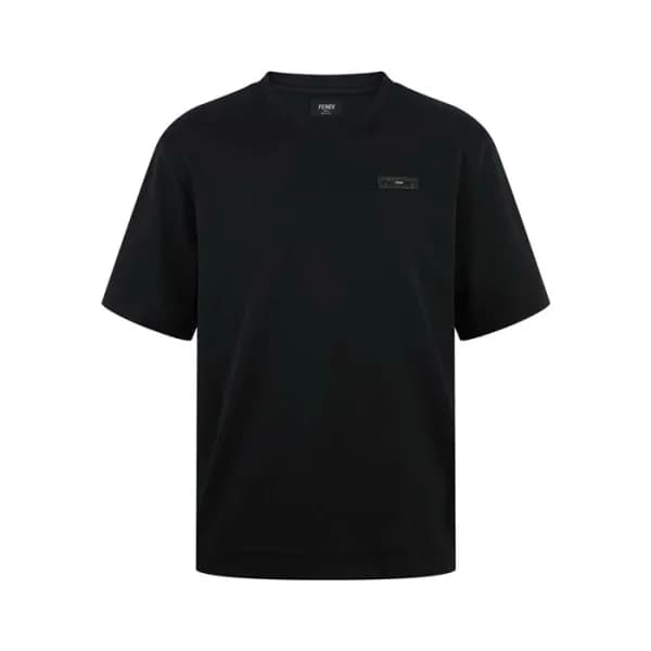 펜디 남성 블랙 반팔 티셔츠 - Fendi Mens Black Tshirts - fec52… - 1