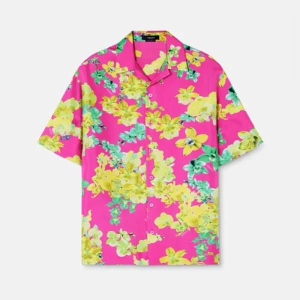 베르사체 남성 핑크 셔츠 - Versace Mens Pink Shirts - vec555x - 1