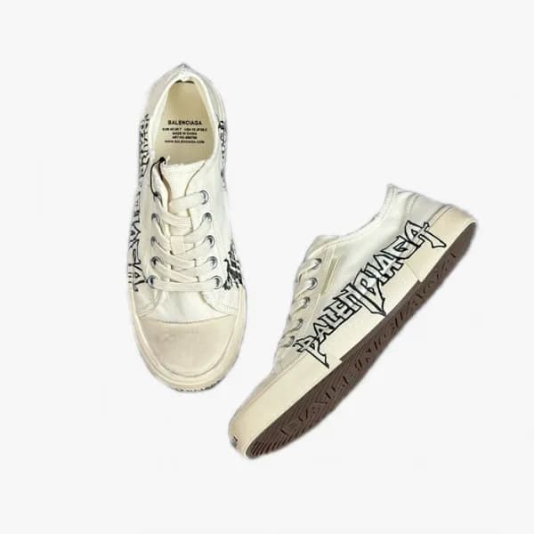 발렌시아가 남성 화이트 스니커즈 - Balenciaga Mens White Sneakers… - 1
