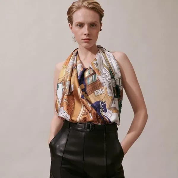 에르메스 여성 카라멜스카프 - Hermes Womens Caramel Scarf - acc… - 1