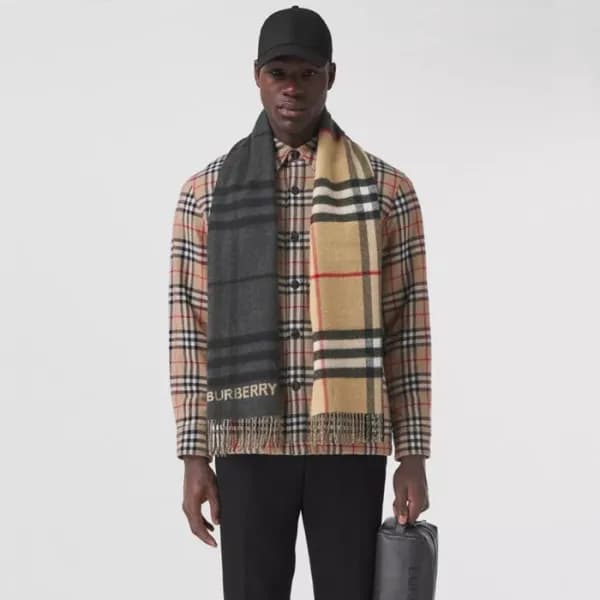 버버리 남/녀 빈티지 머플러 - Burberry Unisex Vintage Muffler …
