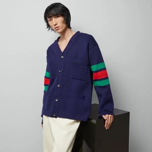구찌 남성 브이넥 가디건 - Gucci Mens V-neck Cardigan - guc48…
