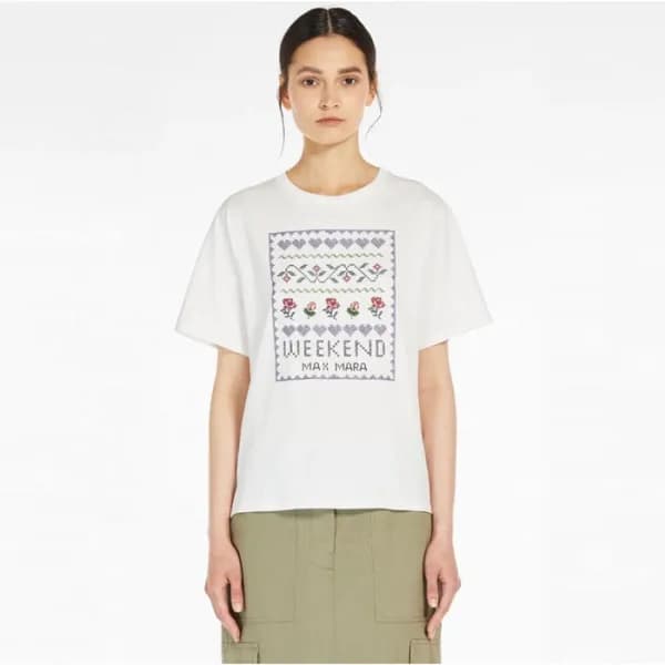 막스마라 여성 크루넥 반팔티 - Maxmara Womens Round Tshirt - ma… - 1