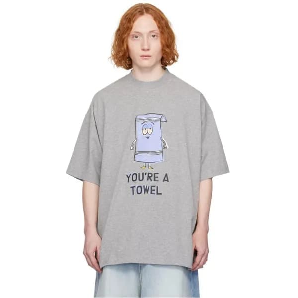 베트멍 남/녀 라운드 반팔 티셔츠 - Vetements Unisex Oversize Tsh… - 1