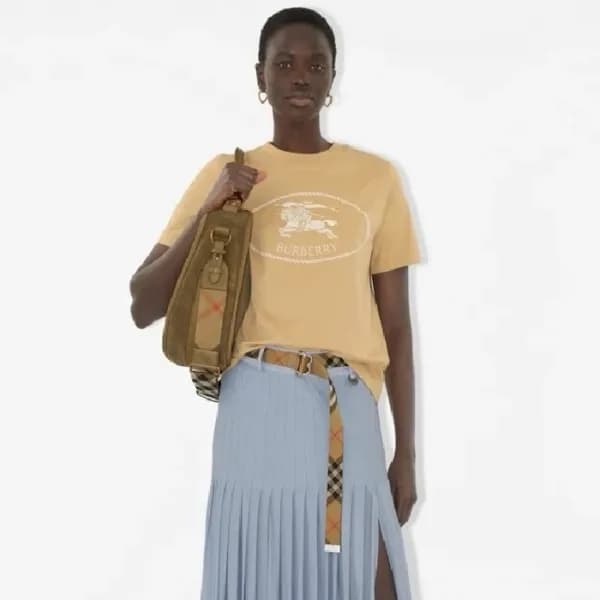 버버리 여성 반팔 티셔츠 - Burberry Womens Round Tshirt - buc… - 1
