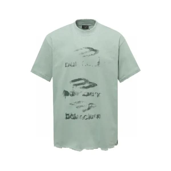 발렌시아가 남성 라운드 반팔 티셔츠 - Balenciaga Mens Round Tshirt… - 1