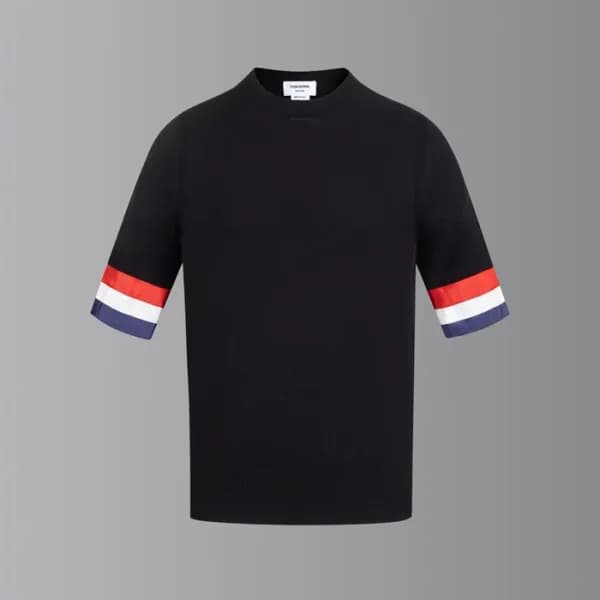 톰브라운 남성 라운드 반팔티 - Thom Browne Mens Round Tshirts -… - 1