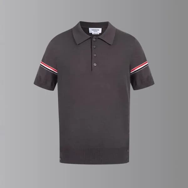톰브라운 남성 폴로 반팔티 - Thom Browne Mens Polo Tshirt - th… - 1