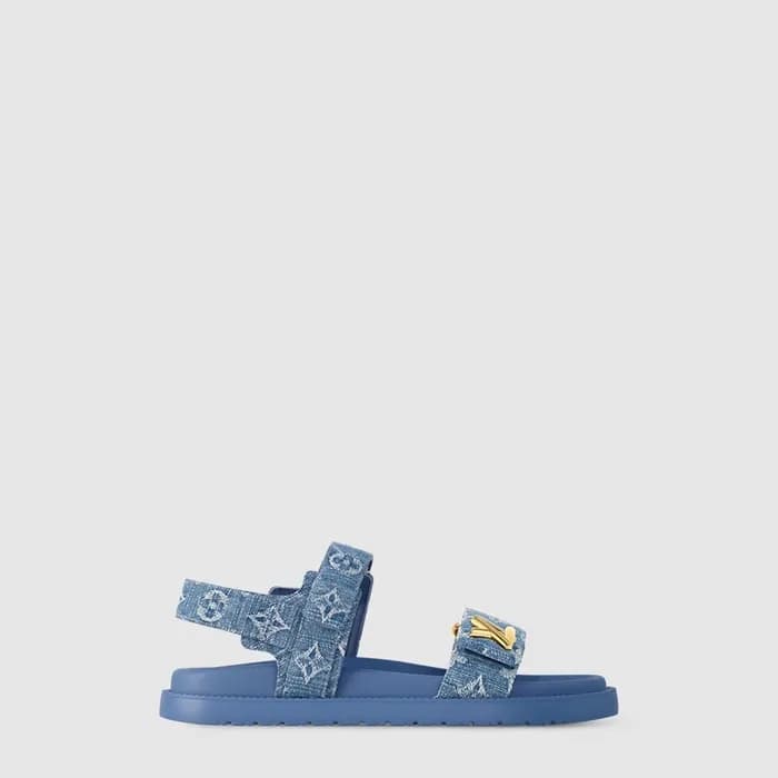 루이비통 여성 선셋 플랫 컴포트 샌들 - Louis vuitton Womens Sunset… - 1