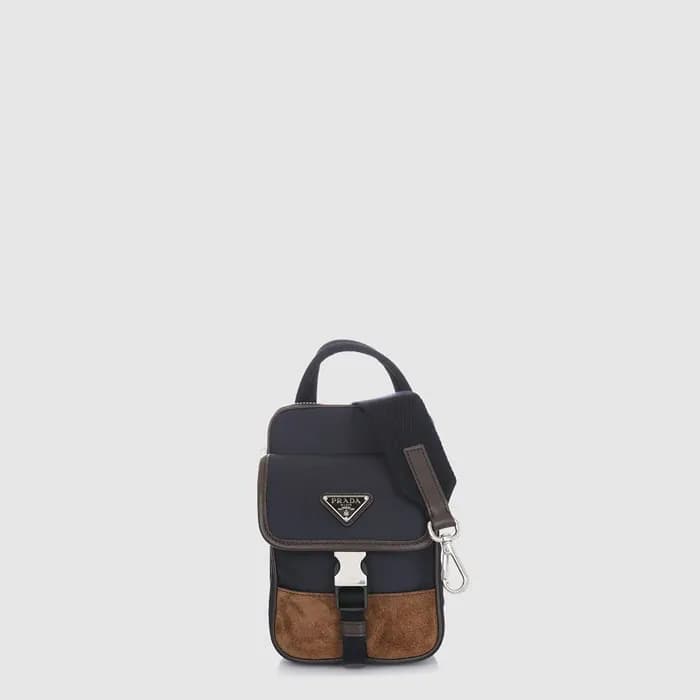 프라다 남성 가죽 스마트폰 케이스 2ZH194 - Prada Mens Leather Sma… - 1