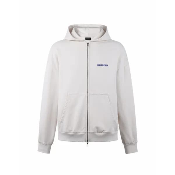 발렌시아가 남성 집업 후드티 - Balenciaga Mens Zip-up Hooded - … - 1