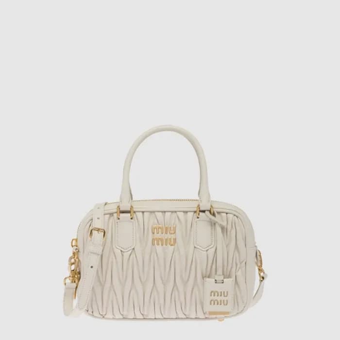 미우미우 여성 아르카디 마테라쎄 나파 가죽 백 - Miumiu Womens Arcadi M… - 1