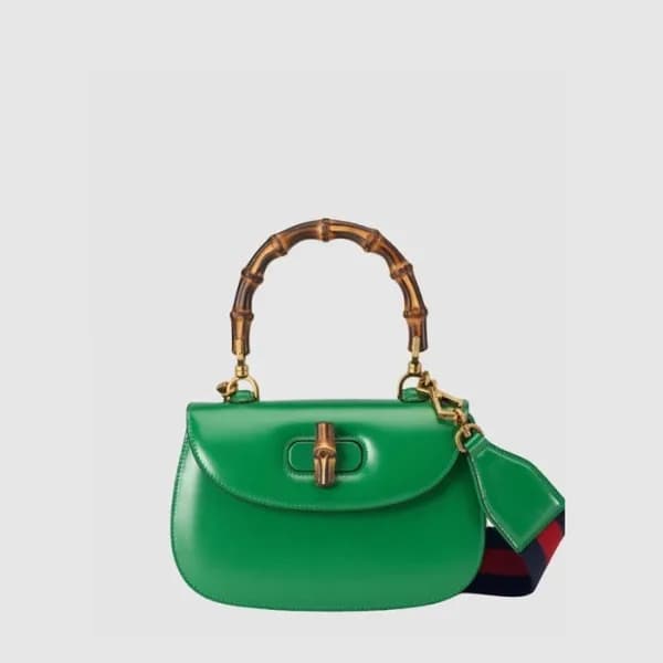 구찌 여성 뱀부 스몰 탑 핸들백 - Gucci Womens Bamboo Small Top … - 1