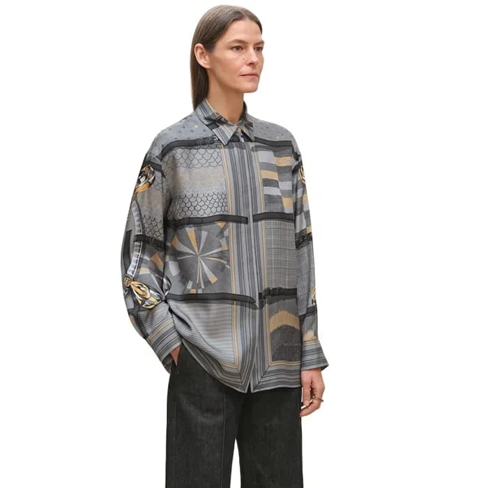 에르메스 여성 실크 셔츠 - Hermes Womens Silk Shirts - prc143… - 1