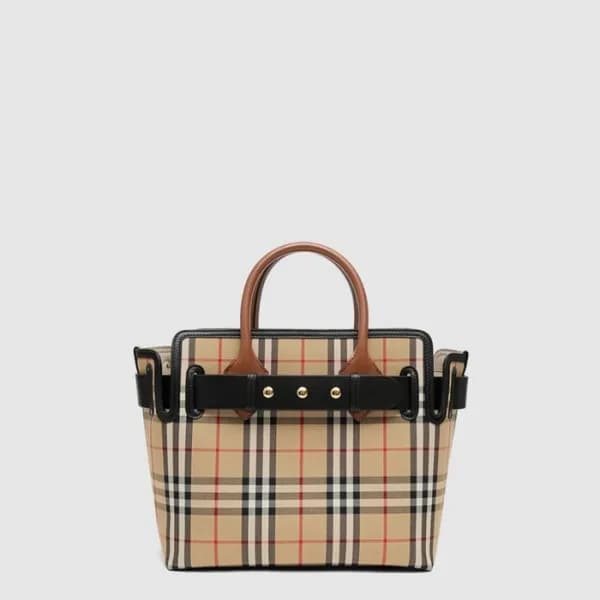 버버리 여성 체크 토트 백 - Burberry Womens Check Tote Bag - … - 1