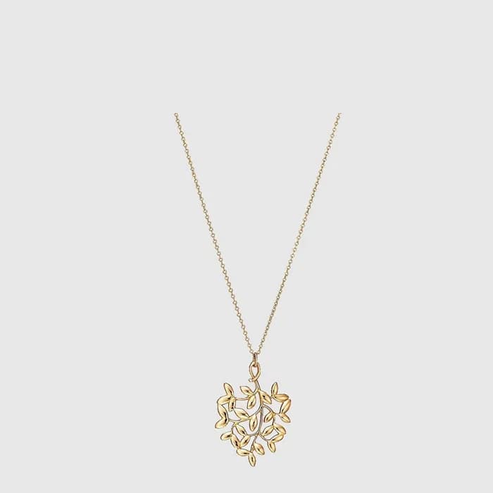 티파니 여성 올리브 리프 펜던트 네크리스 - Tiffany & Co Womens Olive Leaf Pendant Necklace - acc9245x - 1