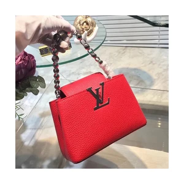 [커스텀급]Louis Vuitton Capucines Mini Chain Cross Bag… - 1