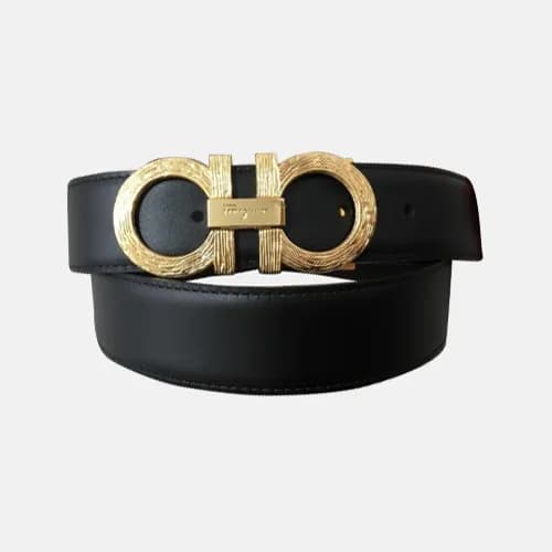 Ferragamo 2019 Mens Vintage Buckle Leather Belt - … - 1