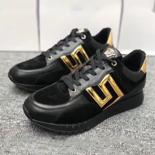 VERSACE 2018 MENS LEATHER RUNINIG SHOES - 베르사체 남성 … - 1