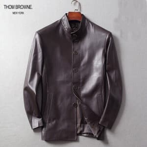 [미러급] THOM BROWNE 2018 MENS DOWN LEATHER COAT JACK… - 1