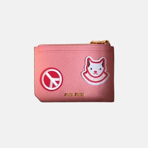 MiuMiu 2018 Ladies Leather Card Holder 5MC008 - 미우… - 1