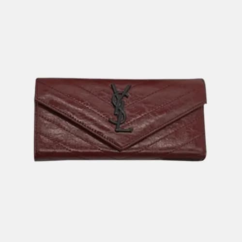 Saint Laurent 2018 Ladies Monogram Zip Round Long … - 1
