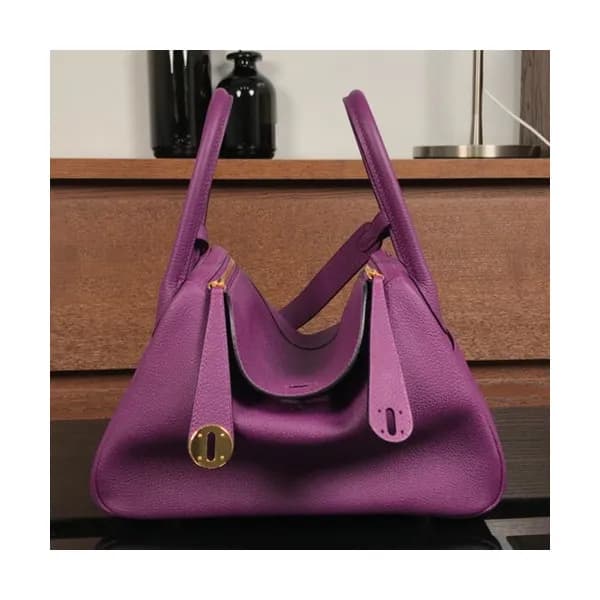 Hermes Lindy Togo Leather Tote Shoulder Bag ,26cm … - 1