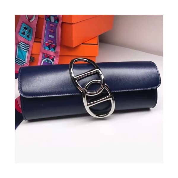 Hermes Egee Box Leather Clutch Bag - 에르메스 에게 복스 레… - 1