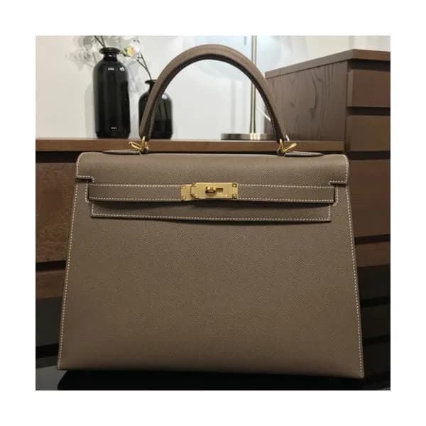 Hermes Kelly Epsom Leather Tote Shoulder Bag ,32cm… - 1