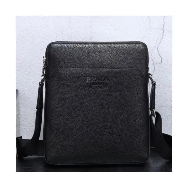 Prada Leather Shoulder Bag,25CM - 프라다 레더 남성용 숄더백,P… - 1