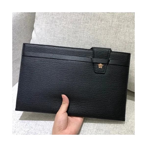 Versace Leather Clutch Bag,29CM - 베르사체 레더 남성용 클러치백… - 1