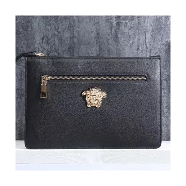 Versace Leather Clutch Bag,29CM - 베르사체 레더 남성용 클러치백… - 1