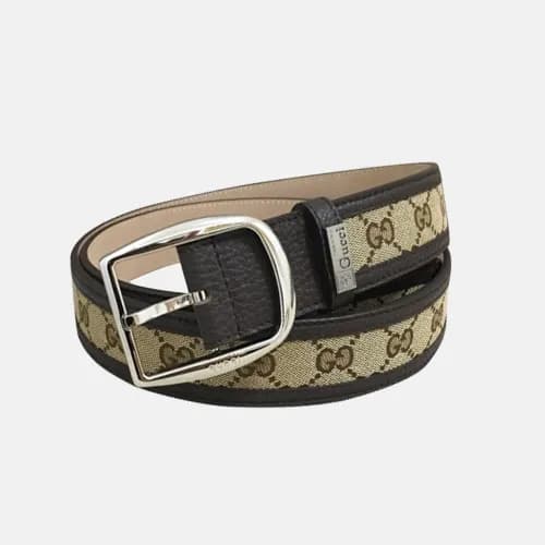 Gucci 2019 Mens Classic Steel Buckle Business Leat… - 1