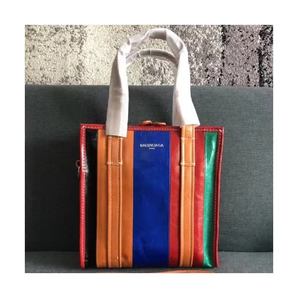 Balenciaga 2019 Bazar Leather Tote Shoulder Shoppe… - 1