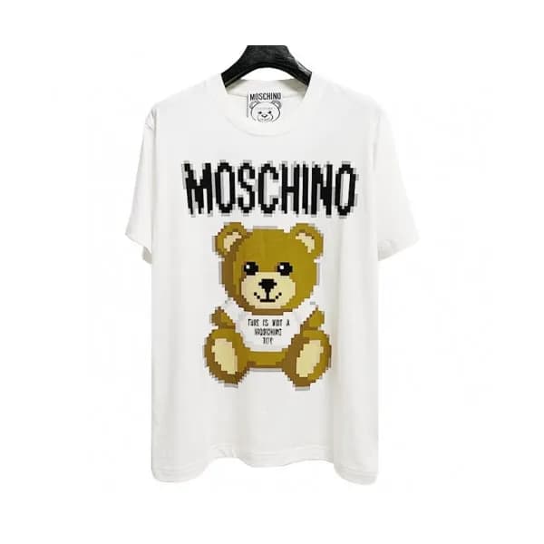 Moschino 2019 Mm/Wm Logo Crew -neck Cotton Short S… - 1