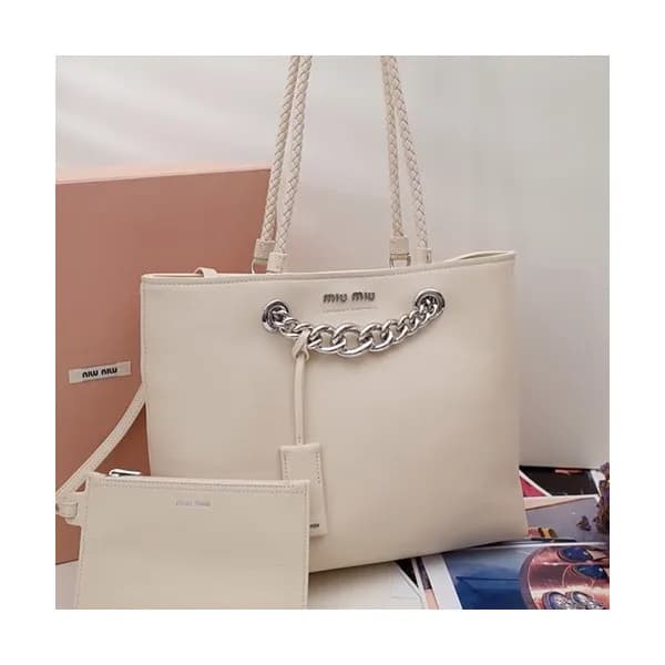 MiuMiu 2019 Tote Shoulder Shopper Bag,30cm - 미우미우 … - 1