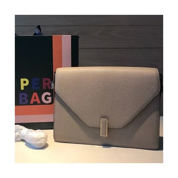 Valextra 2019 Epsom Leather Shoulder Bag,22/26CM -… - 1
