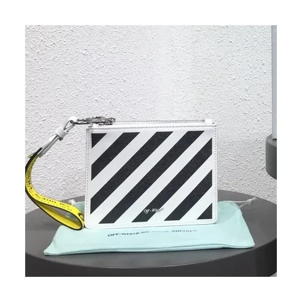 Off White 2019 Leather Mini Clutch Bag,18.5cm - 오프… - 1