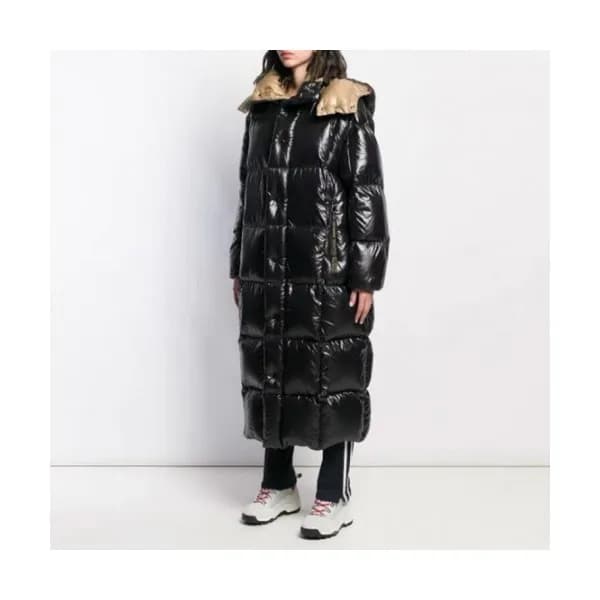 Moncler 2019 Womens Patch Logo Modern Long Down Pa… - 1